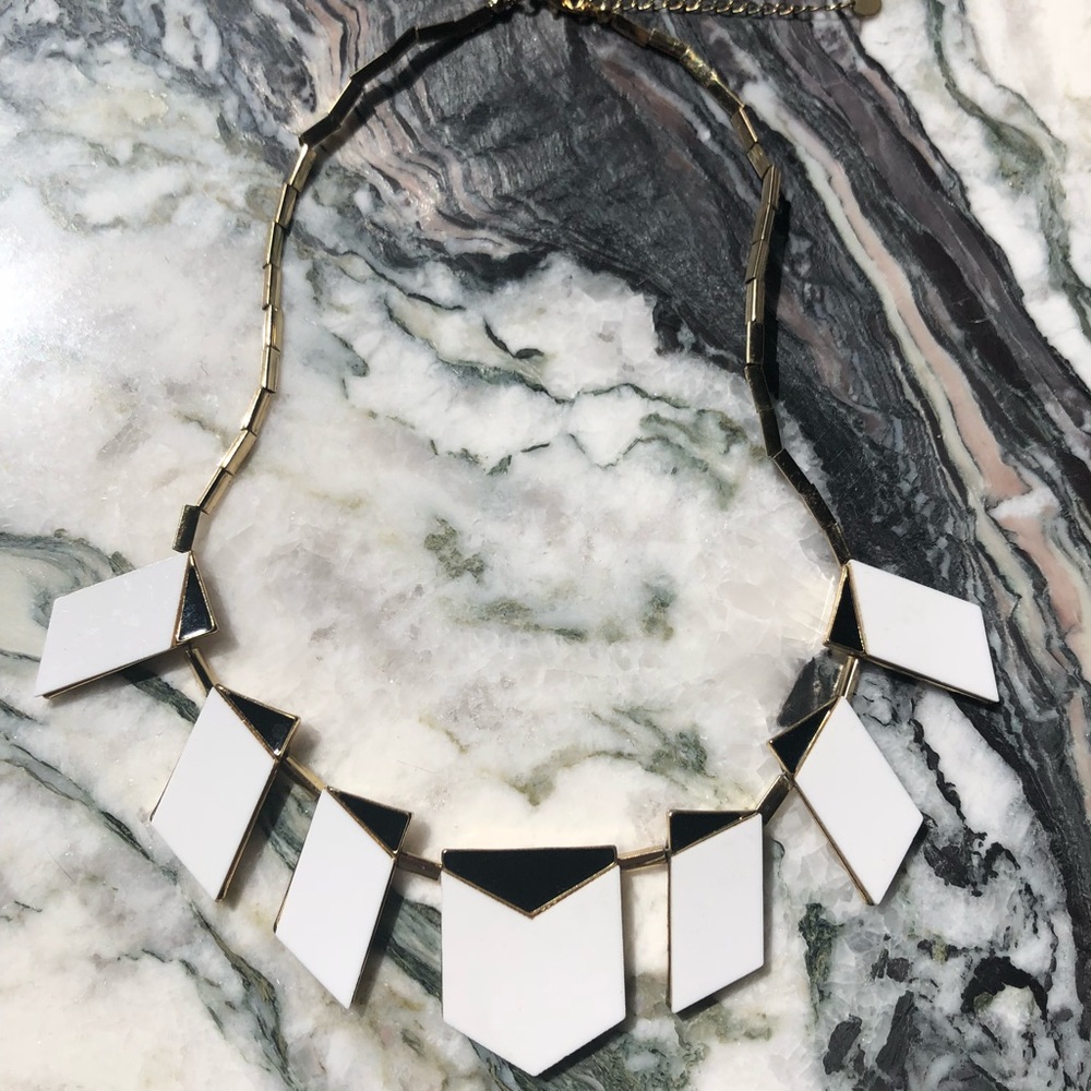 House of Harlow white Aztec necklace